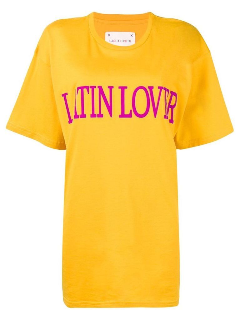 Alberta Ferretti 'latin lover' printed T-shirt - Yellow