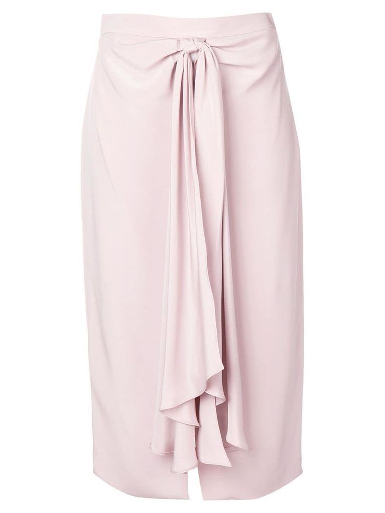 Giorgio Armani tie detail skirt - Pink