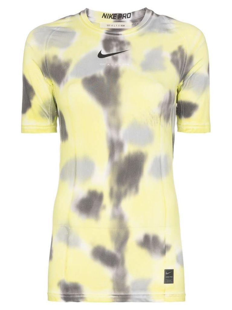 1017 ALYX 9SM x Nike logo-print tie-dye training T-shirt - Yellow