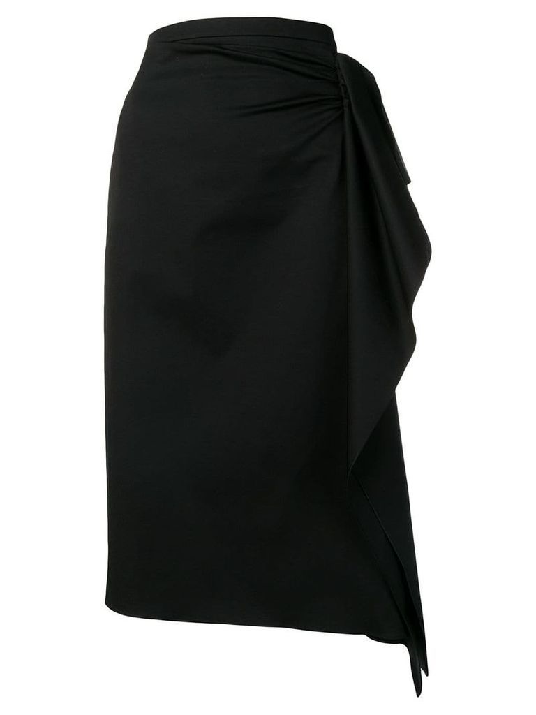 Rochas draped pencil skirt - Black