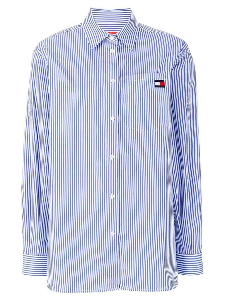 Tommy Hilfiger striped logo shirt - Blue