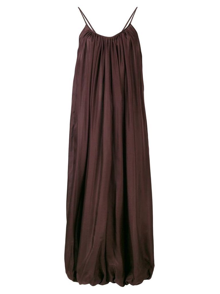 Kalita tapered long dress - Brown