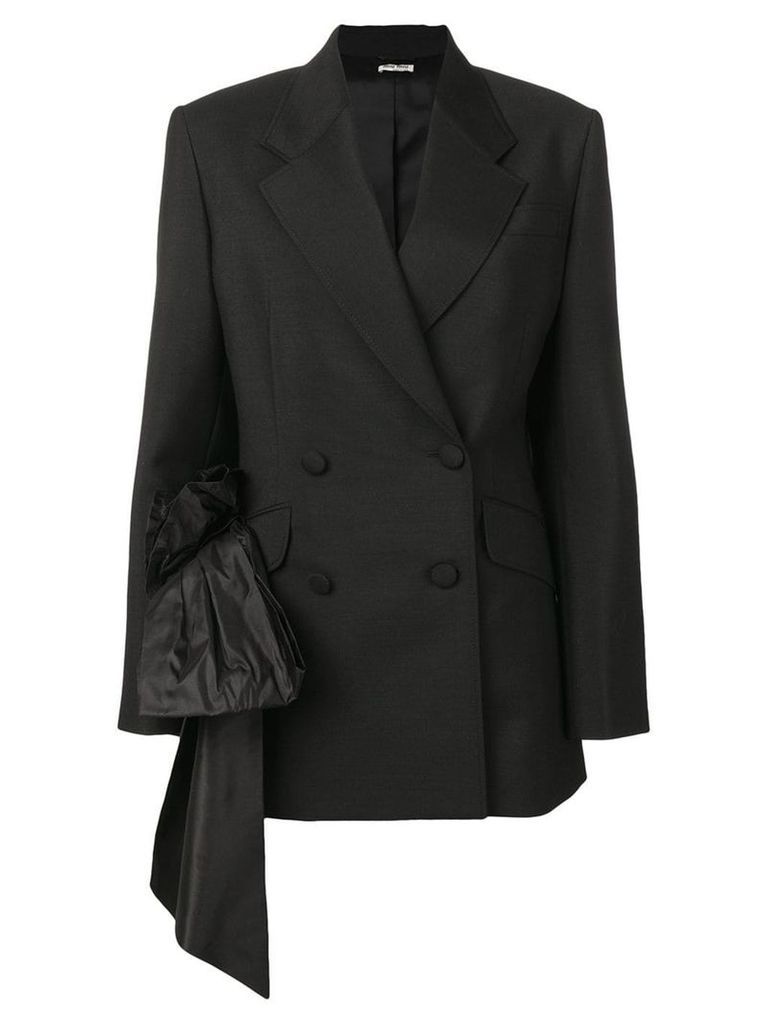 Miu Miu draped detail blazer - Black