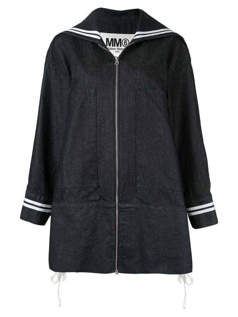 Mm6 Maison Margiela oversized denim sports jacket - Blue