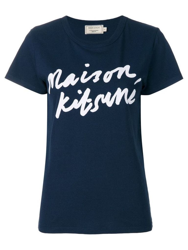 Maison Kitsuné logo T-shirt - Blue