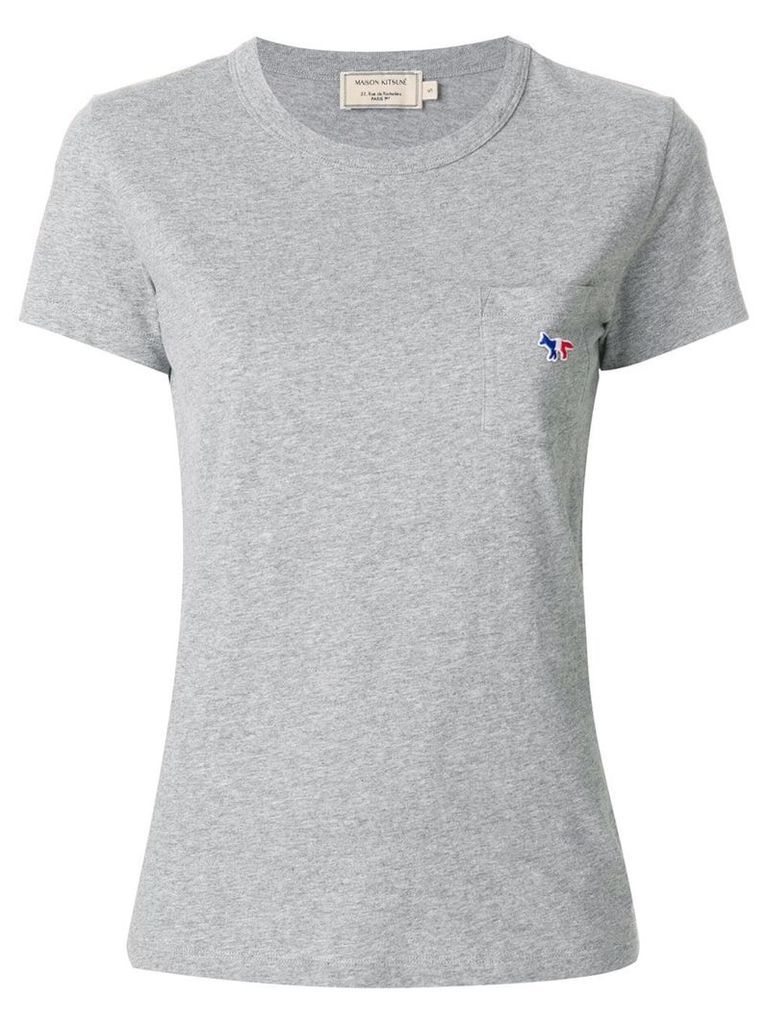 Maison Kitsuné logo chest pocket T-shirt - Grey
