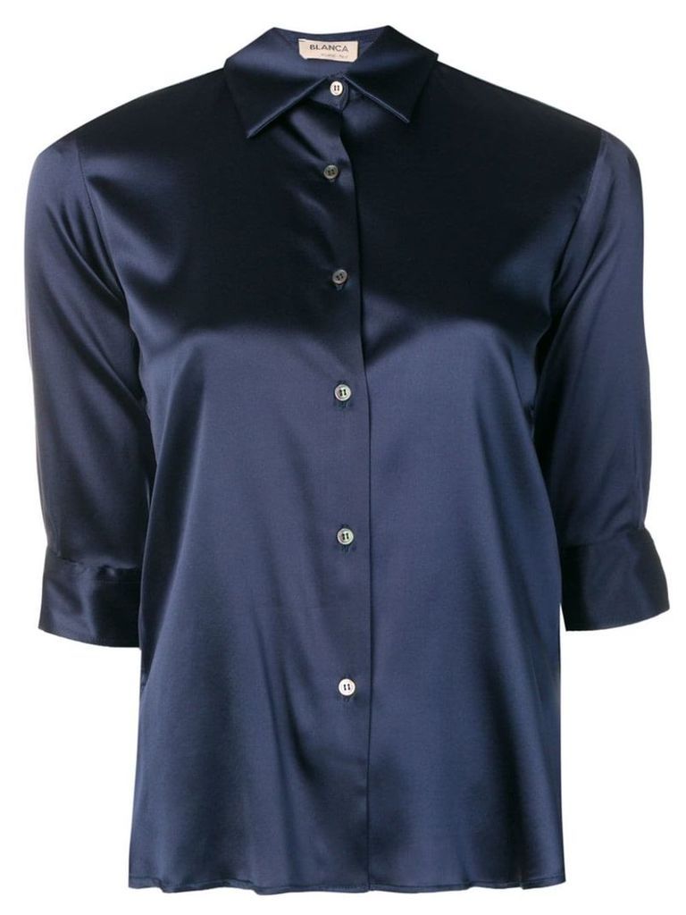 Blanca Vita slim-fit shirt - Blue
