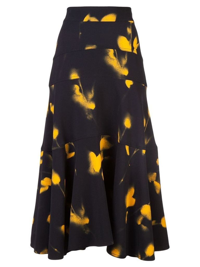 Proenza Schouler Rose Imprint Skirt - Yellow