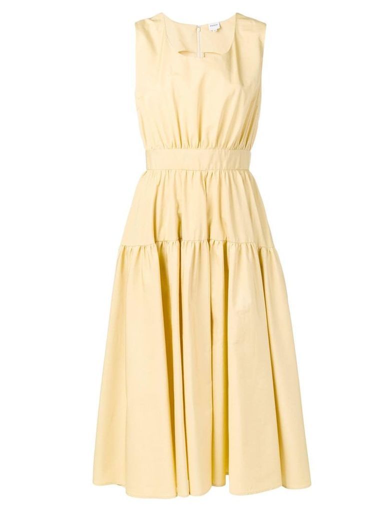 Aspesi midi flared dress - Yellow