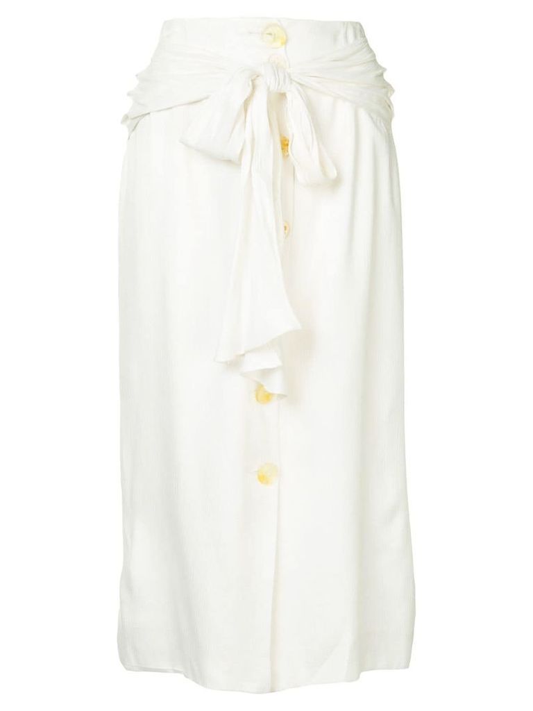 Wynn Hamlyn Spindel knot skirt - White
