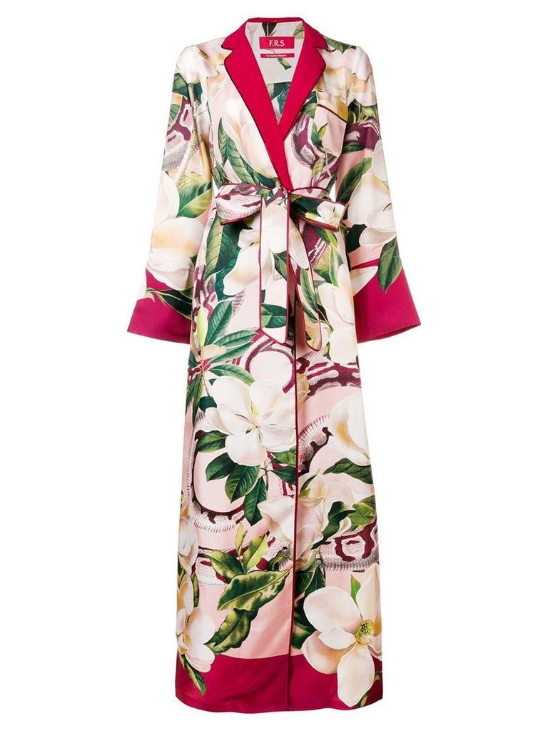 F.R.S For Restless Sleepers floral kimono dress - Red