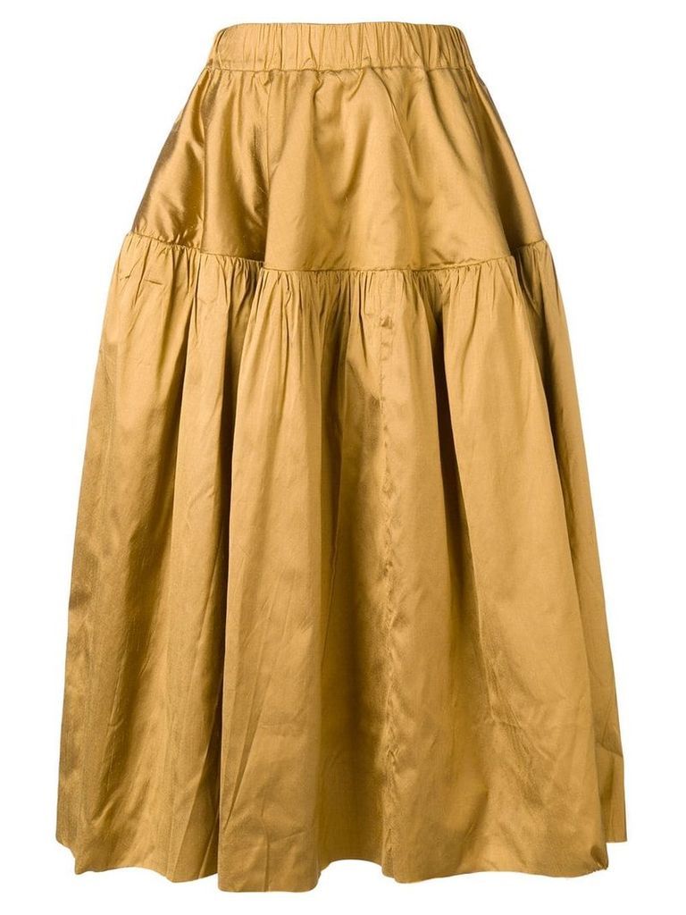 Marques'Almeida full ruched skirt - Gold