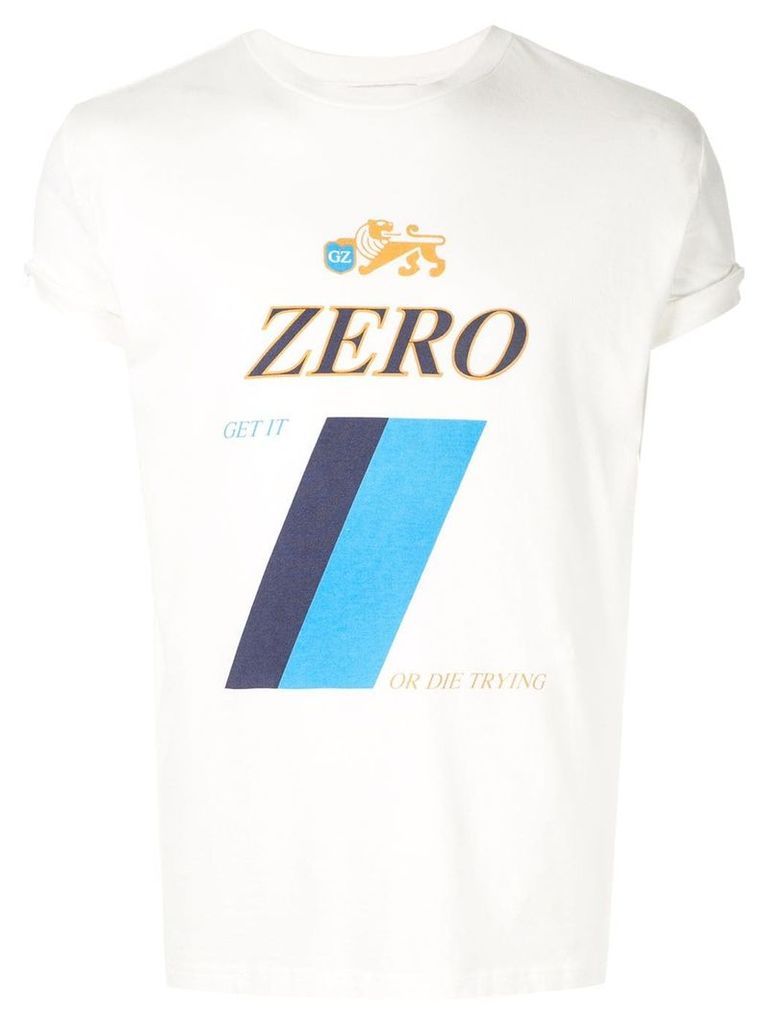 Ground Zero Zero printed T.shirt - White