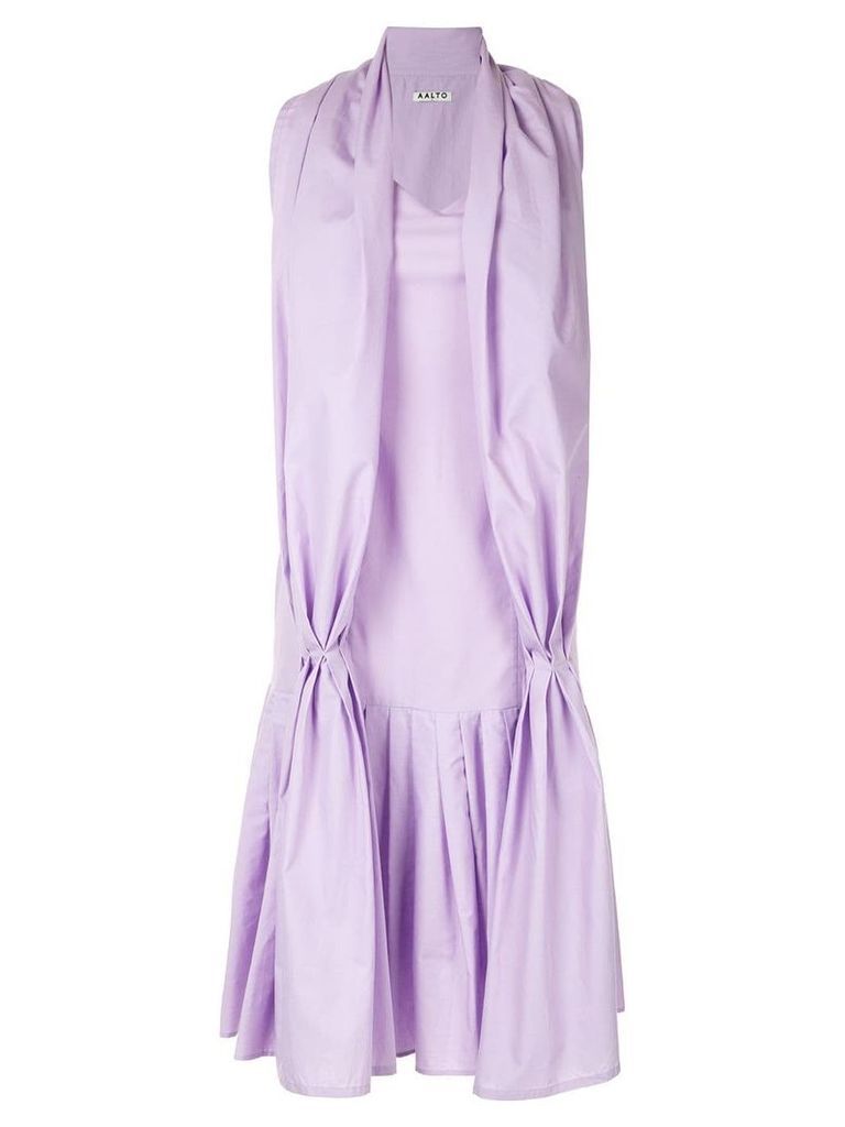 Aalto dress with scarf detail - Purple
