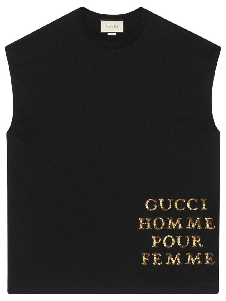 Gucci Oversize T-shirt with patch - Black
