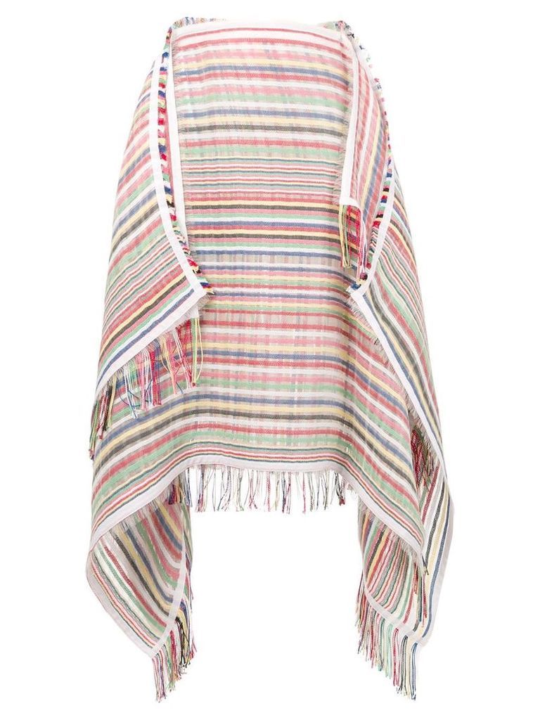 JW Anderson striped scarf skirt - White