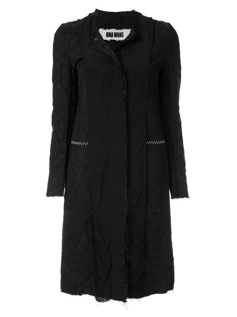Uma Wang deconstructed midi coat - Black