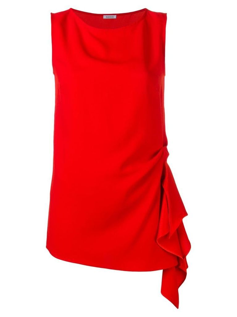 P.A.R.O.S.H. draped detail top - Red