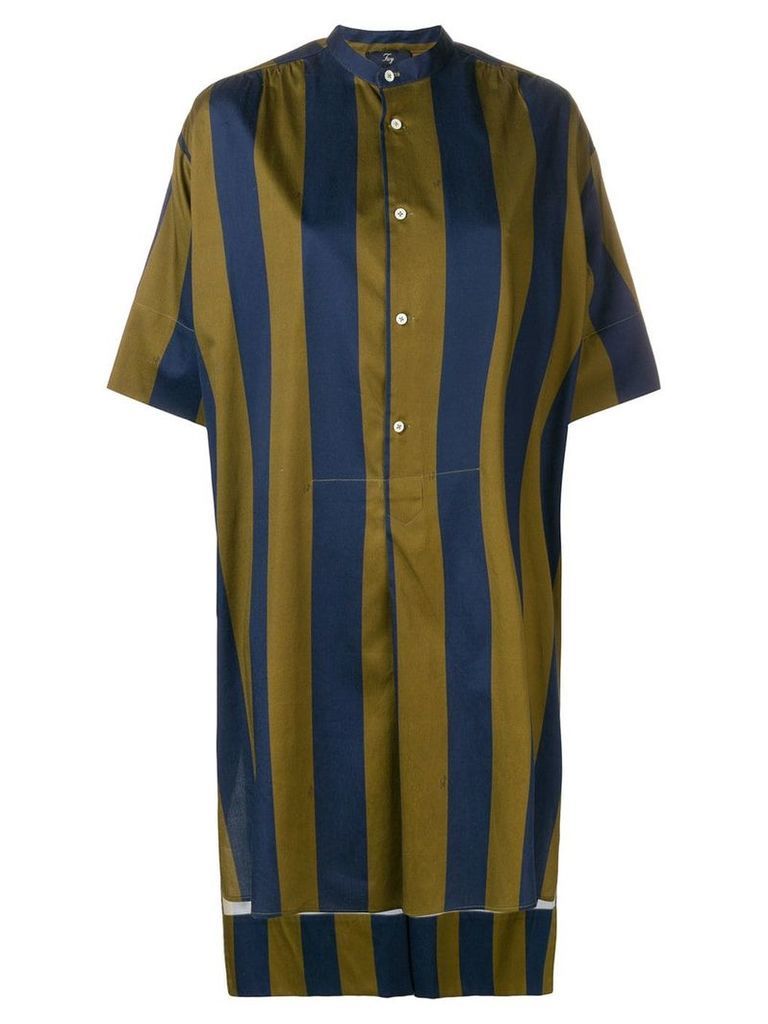 Fay striped shirt dress - Blue