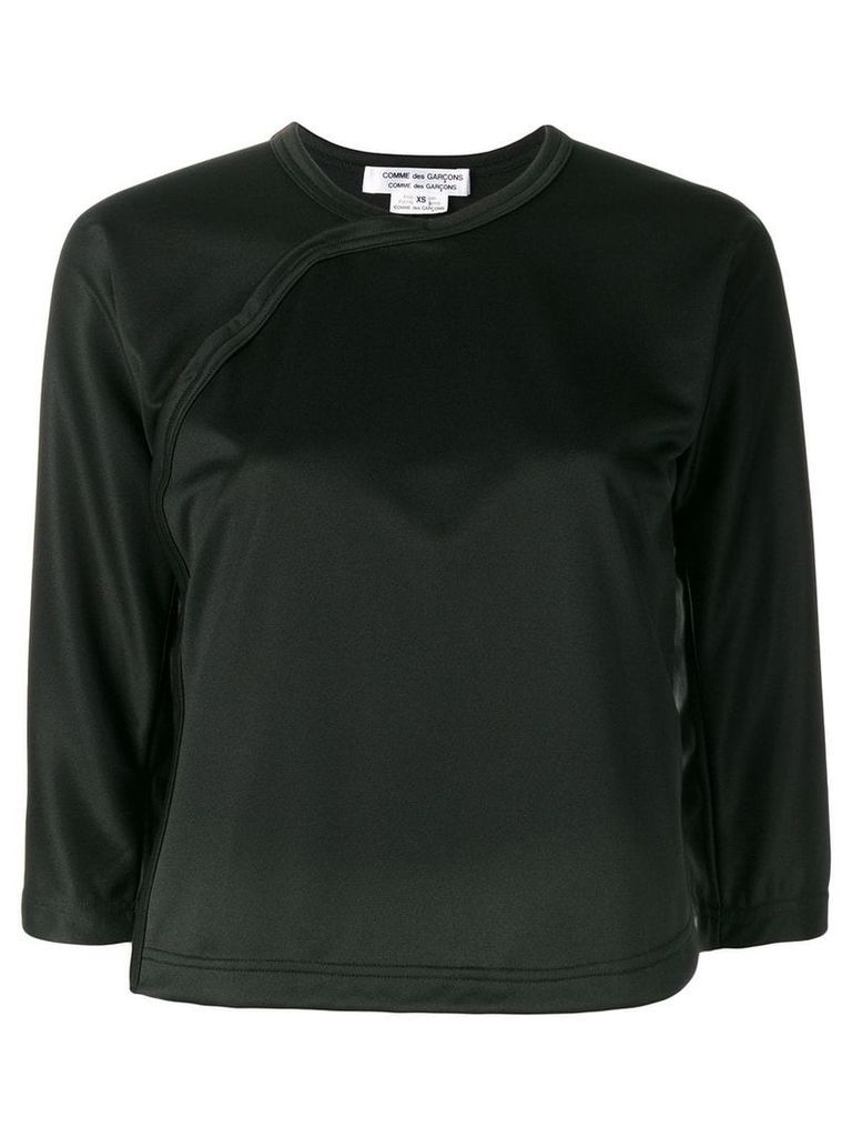 Comme Des Garçons Comme Des Garçons cropped sleeve sweatshirt - Black