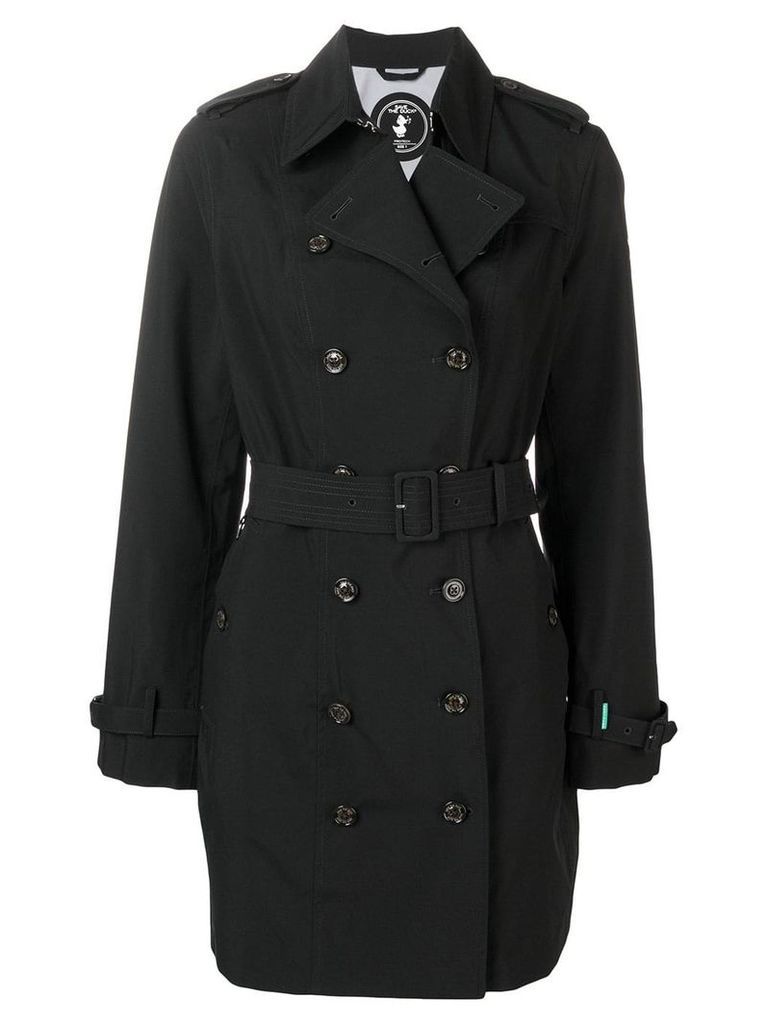 Save The Duck double breasted trench coat - Black