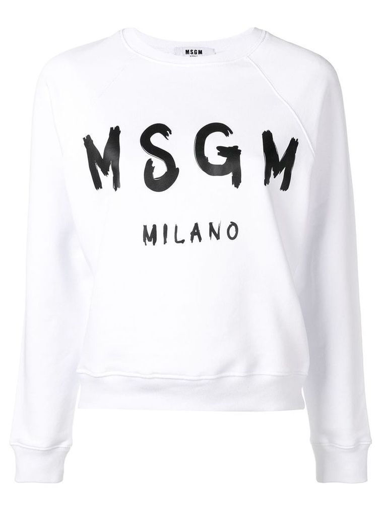 MSGM logo sweatshirt - White