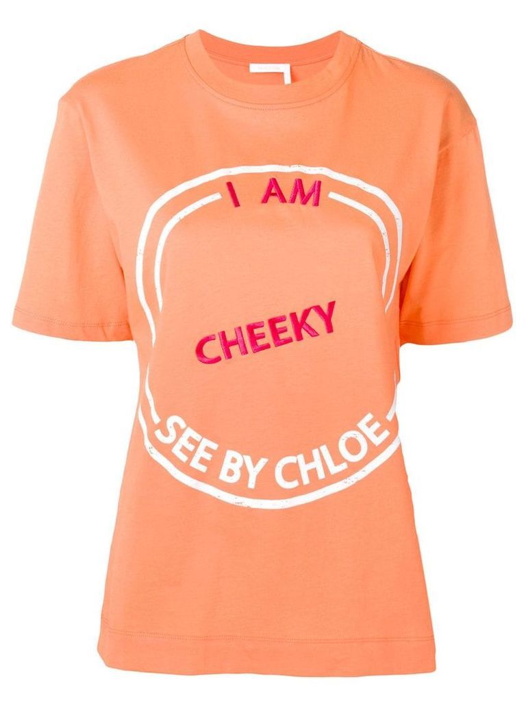 See By Chloé I Am Cheeky T-shirt - Orange