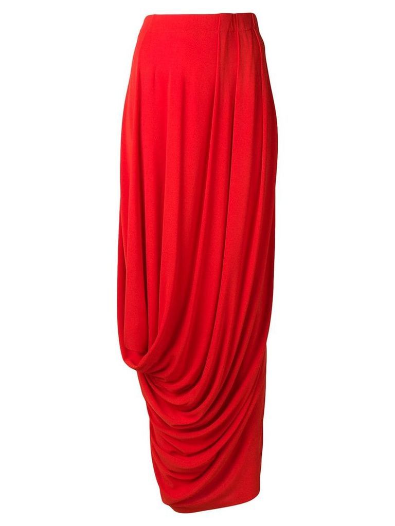 Marni draped maxi skirt - Red