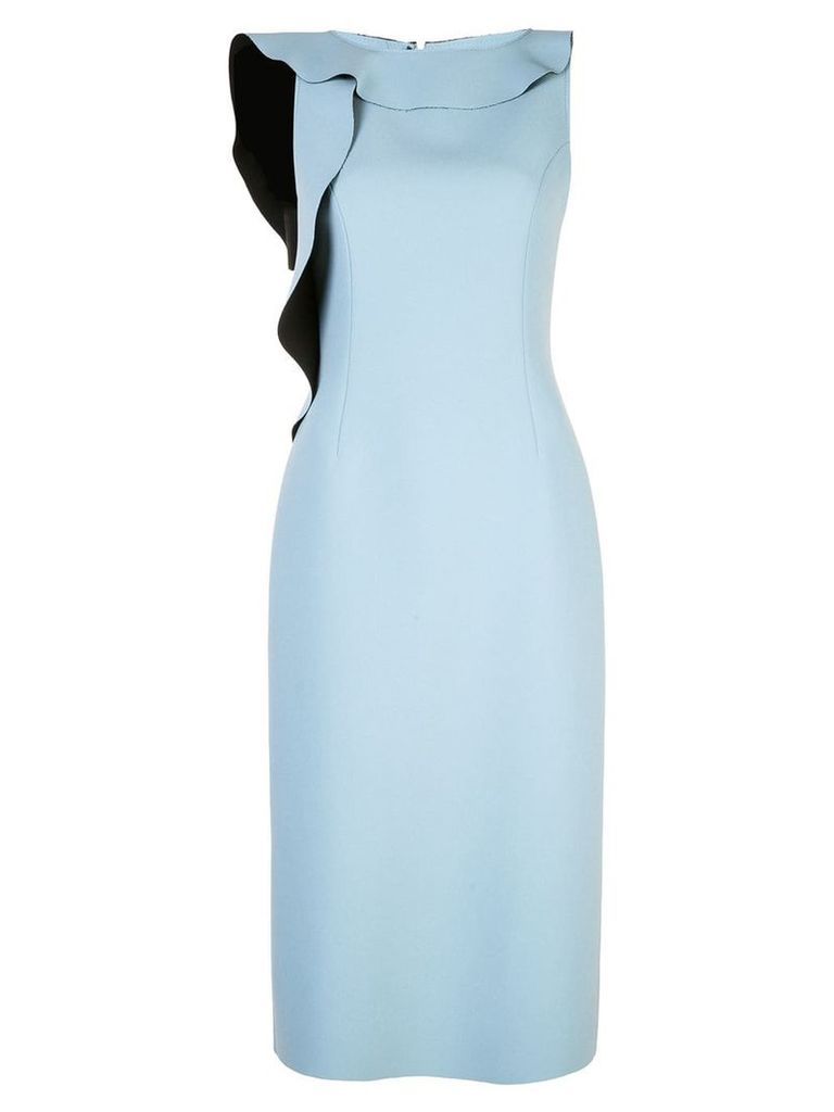 Jason Wu Collection ruffled neck dress - Blue