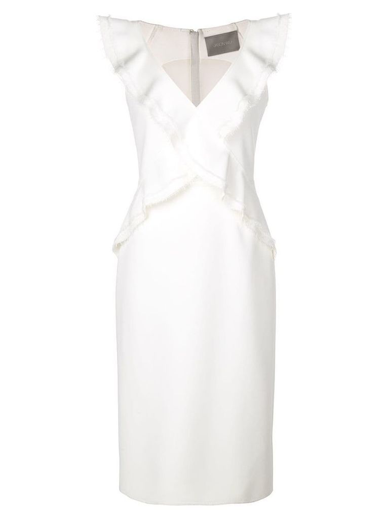 Jason Wu Collection ruffle neck dress - White