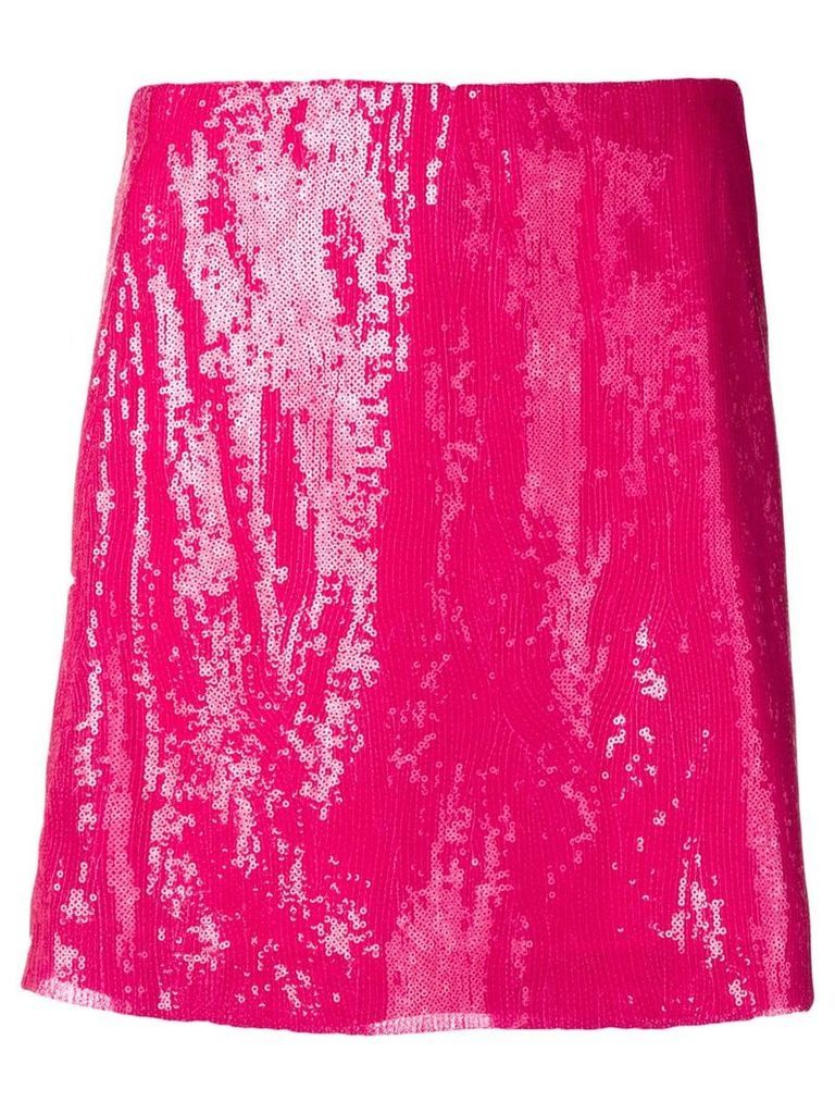 Alberta Ferretti sequin mini skirt - PINK