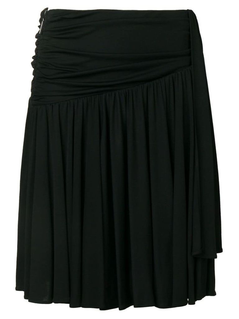 MSGM ruched side skirt - Black