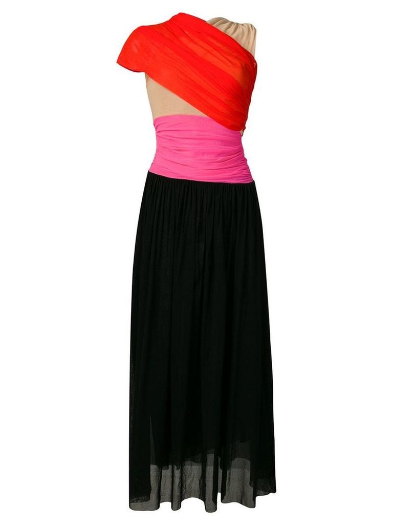 MSGM colour-blocked dress - Black