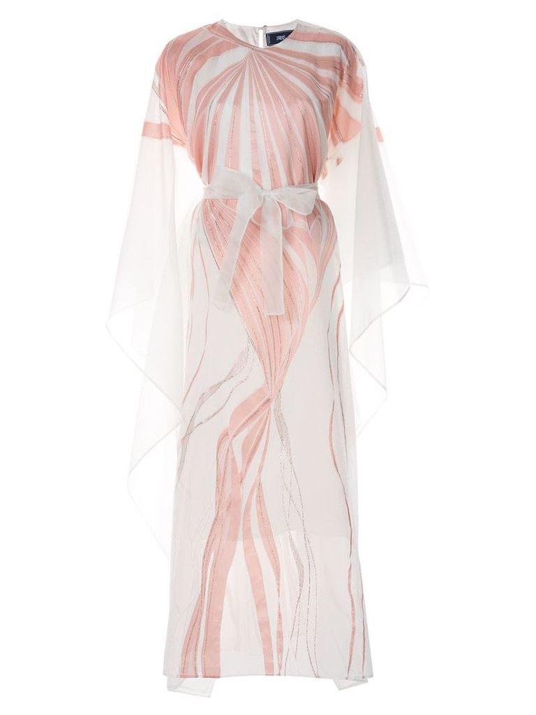 Taller Marmo Art Nouveau kaftan dress - White