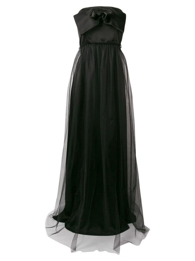 Pinko strapless flared maxi dress - Black