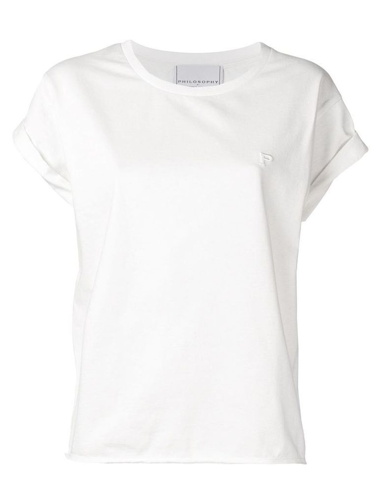 Philosophy Di Lorenzo Serafini logo embossed T-shirt - White