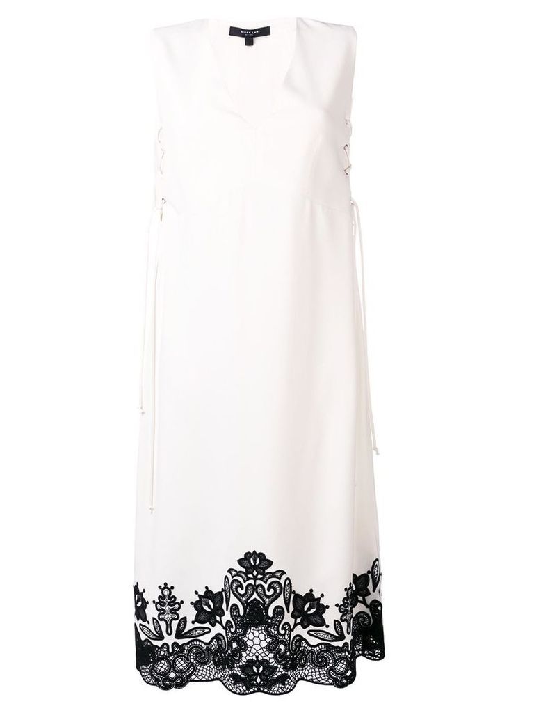 Derek Lam sleeveless lace-up dress - White