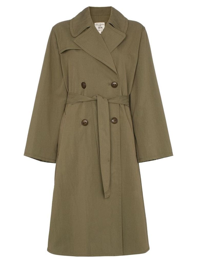 Nili Lotan Belted trench coat - Green