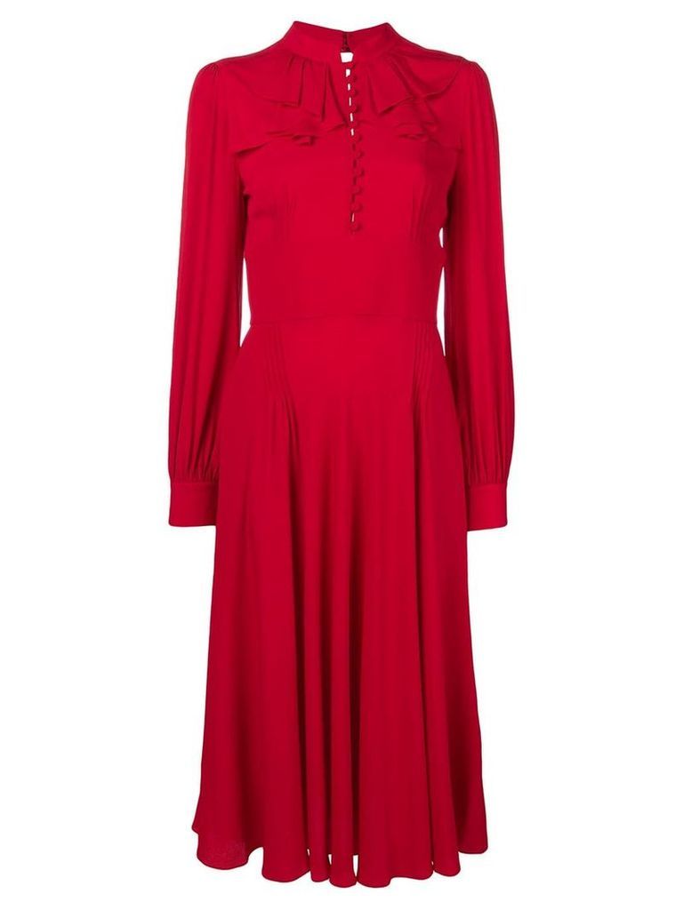 Nº21 frilled fitted dress - Red
