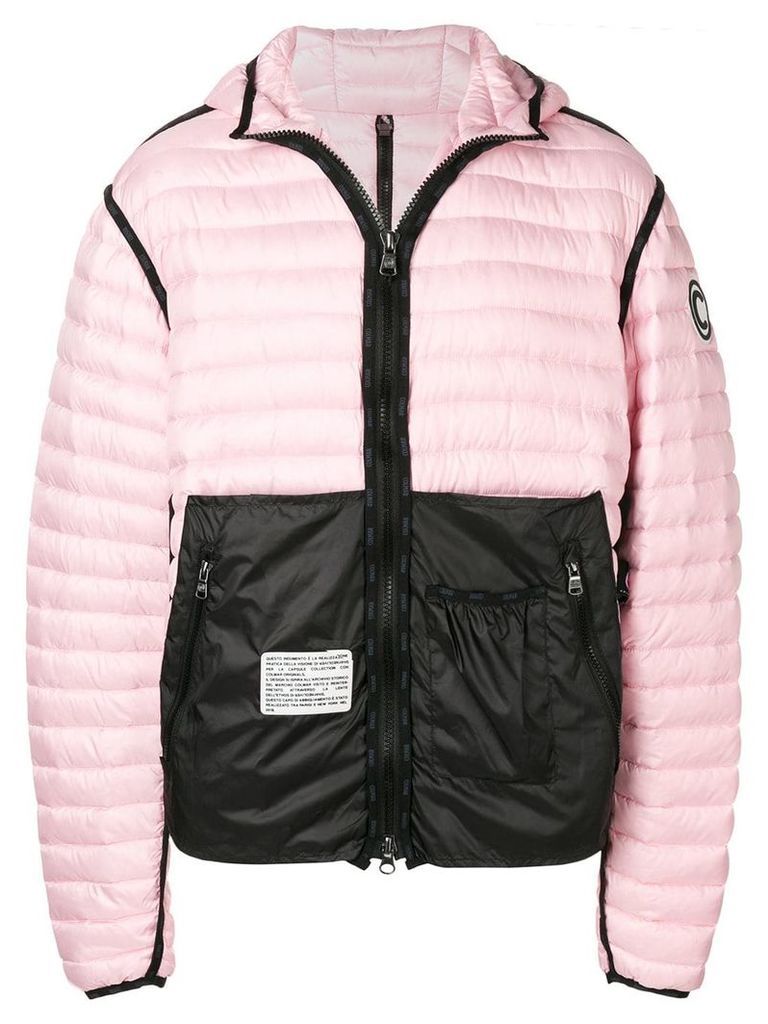 Colmar A.G.E. By Shayne Oliver contrast panel padded jacket - PINK
