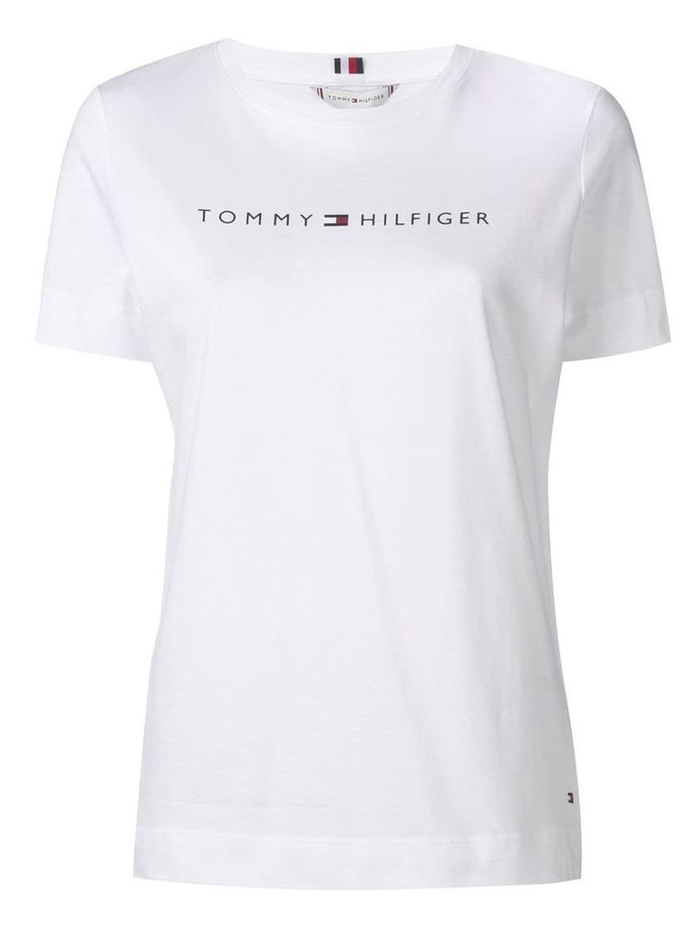 Tommy Hilfiger logo crew neck T-shirt - White