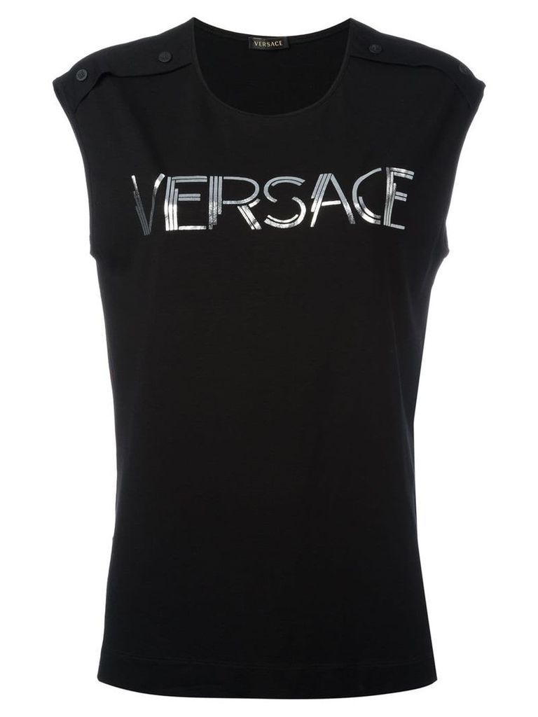 Versace logo tank top - Black
