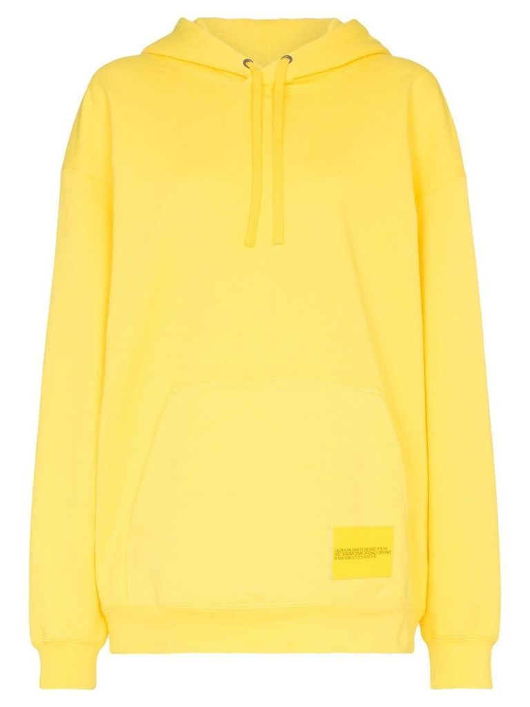 Calvin Klein Jeans Est. 1978 super size graphic hoodie - Yellow