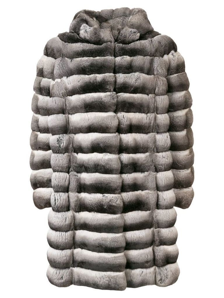 Liska Doreen hooded oversized coat - Grey
