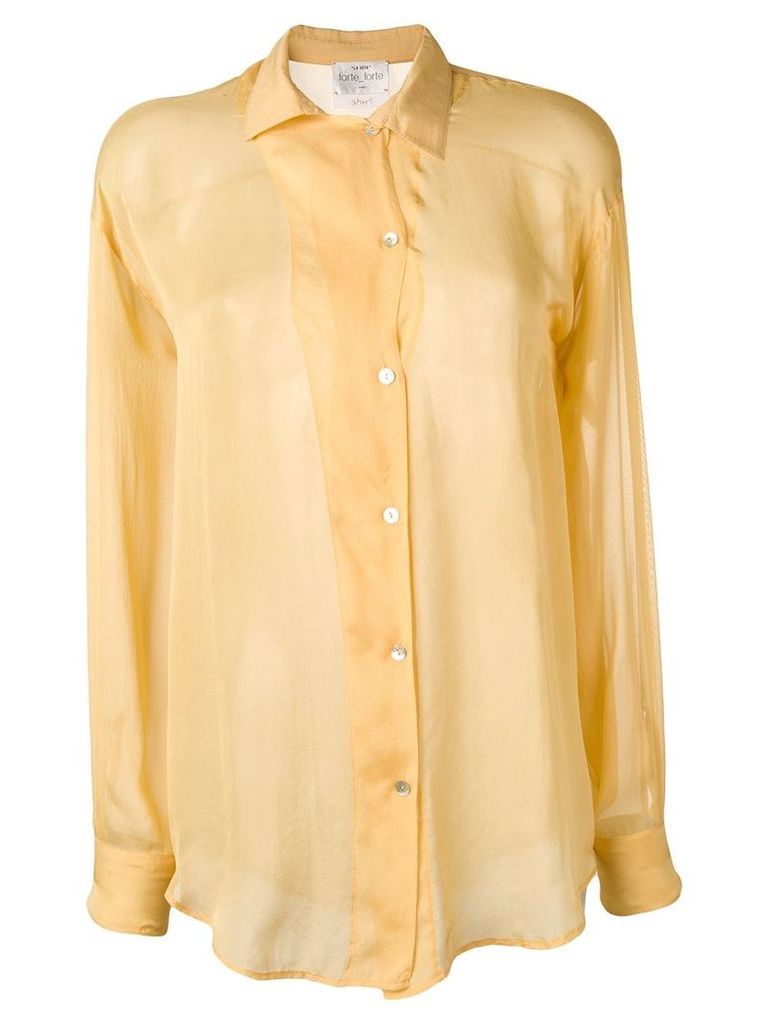 Forte Forte button shirt - Yellow
