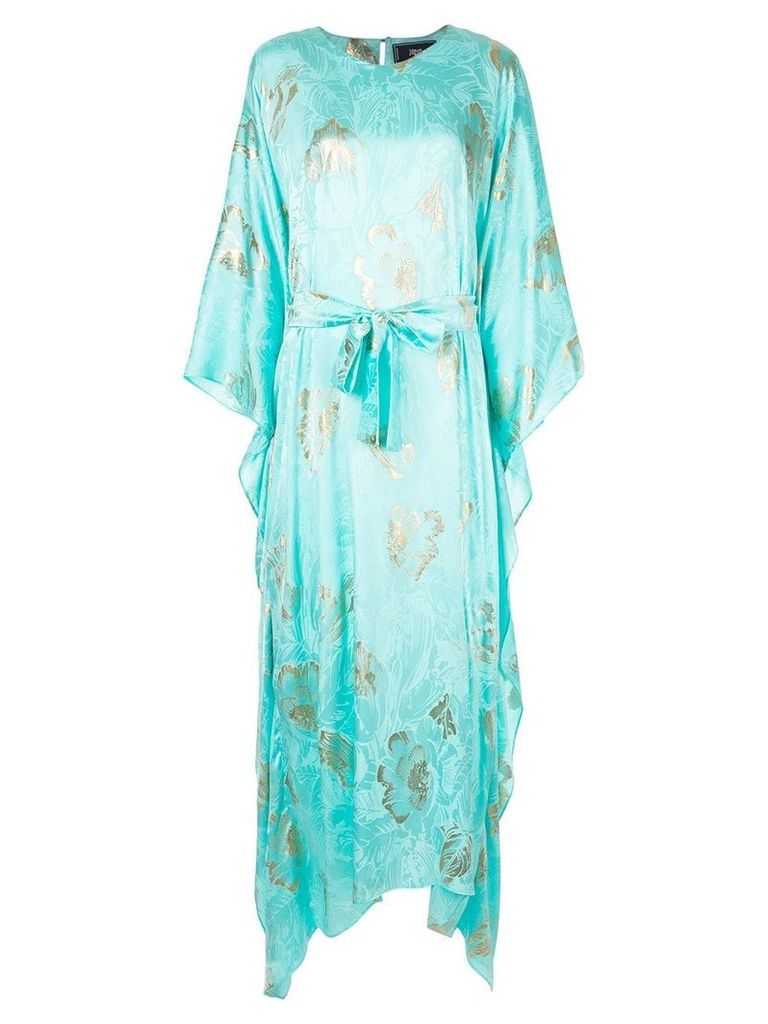 Taller Marmo floral print kaftan dress - Blue