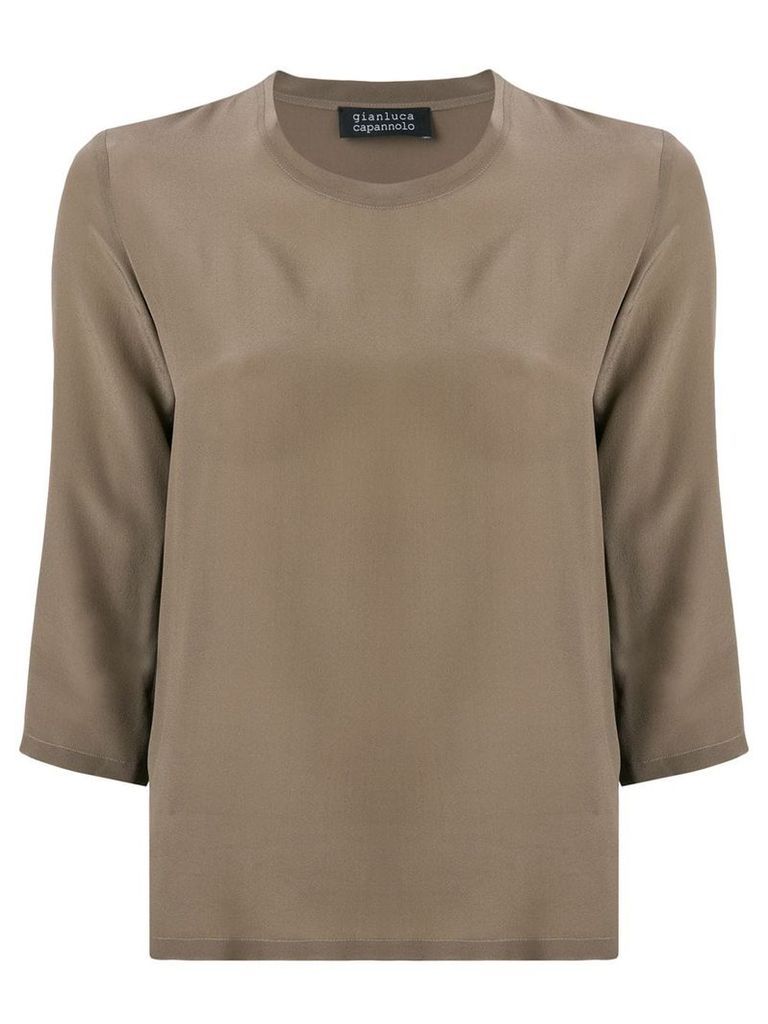 Gianluca Capannolo classic slim-fit blouse - Brown