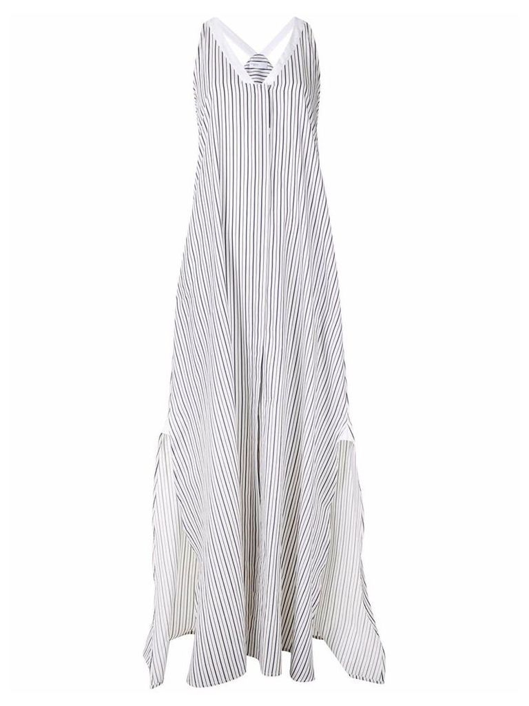 Rosetta Getty striped loose dress - White