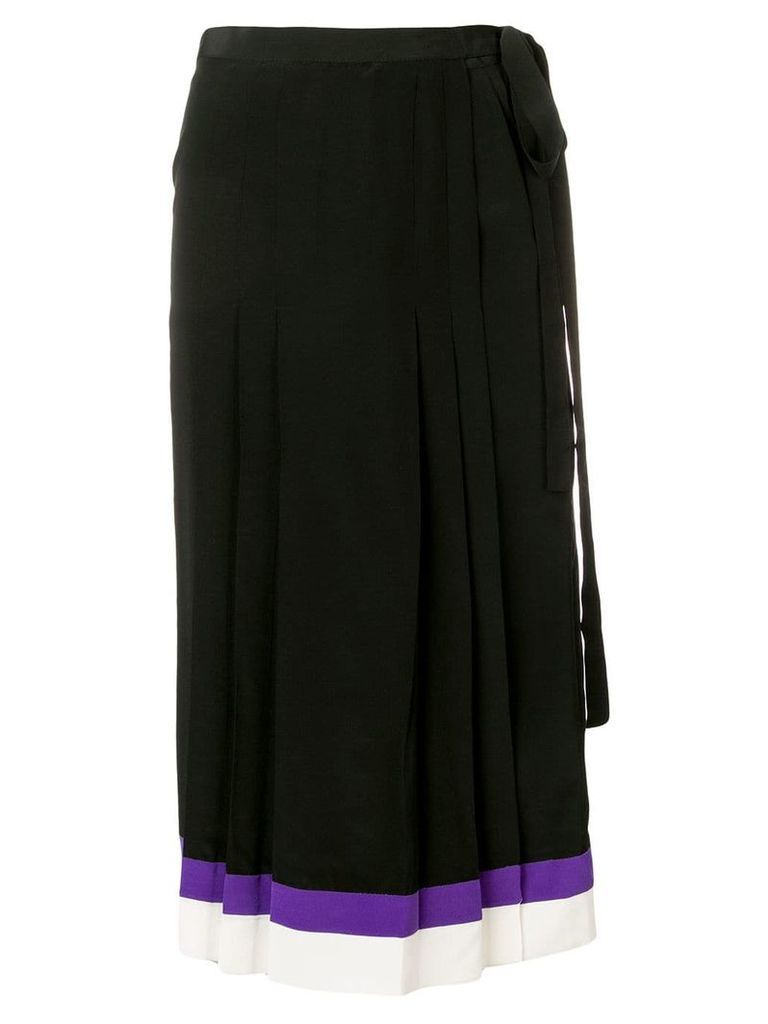 Cashmere In Love pleated midi skirt - Black