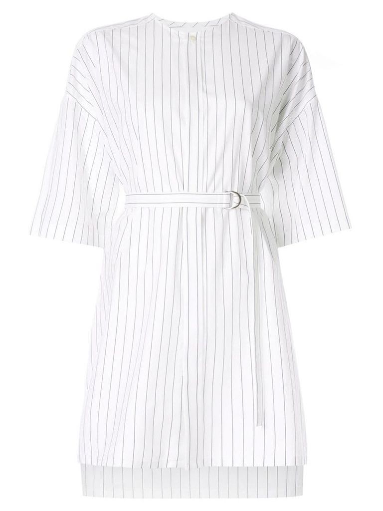 Ujoh pin striped shirt - White